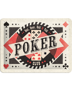 Nostalgic-Art Small Sign Poker 15x20x0.3cm