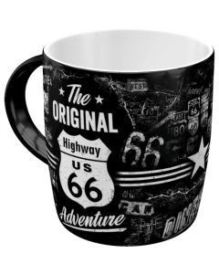 Nostalgic-Art Ceramic Mug Route 66 Adventure 9x9x9cm