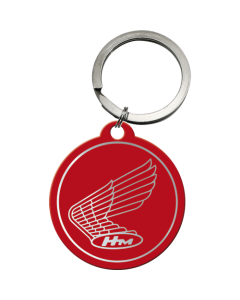 Nostalgic-Art Keyring Round Honda - Logo Red 7.5x4x0.3cm