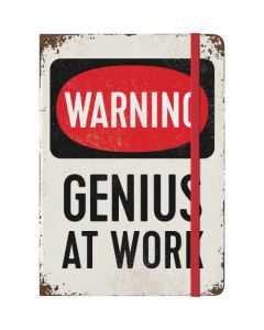 Nostalgic-Art Notebook Genius at Work 21x15x2cm