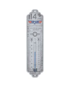 Nostalgic-Art Thermometer Top Gun Aircraft Metal 28x6.5x2cm