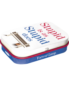 Nostalgic-Art Mint Box Forrest Gump - Stupid Is As Stupid Does 4x6x2cm