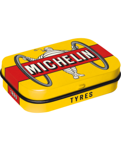 Nostalgic-Art Mint Box Michelin Tyres Bibendum Yellow 4x6x2cm