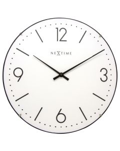 NeXtime Basic Dome Wall Clock 35cm - White