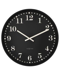 NeXtime Dickens Large Wall Clock 50cm - Black