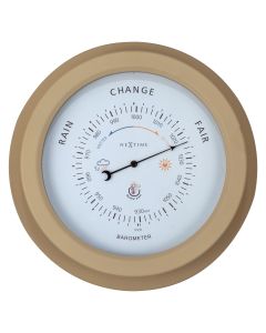 NeXtime Orchid Outdoor Barometer 22cm - Brown